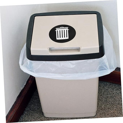 NUOBESTY 12pcs Adhesive Waste Sorting Stickers for Trash -Friendly Labels for Recycling Garbage Sorting Easy to Install Decals for Indoor Outdoor Use