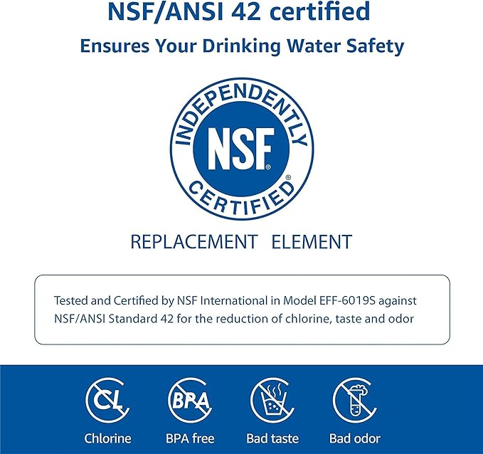 Waterspecialist Replacement for GE® RPWFE®, RPWF (Built-in CHIP) Refrigerator Water Filter, Compatible with GYS22GMNES, GYE22HSKSS, PYE22PELDS, GFE26GMKES, GFE26GGHWW, PFE28KYNFS, 3 Filters