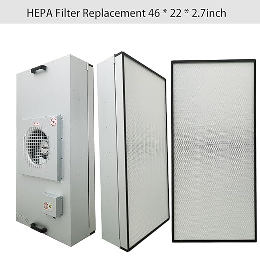 HEPA Filter Replacement 46 * 22 * 2.7inch for FFU Vertical Laminar Flow Hood Clean Bench Clean Room