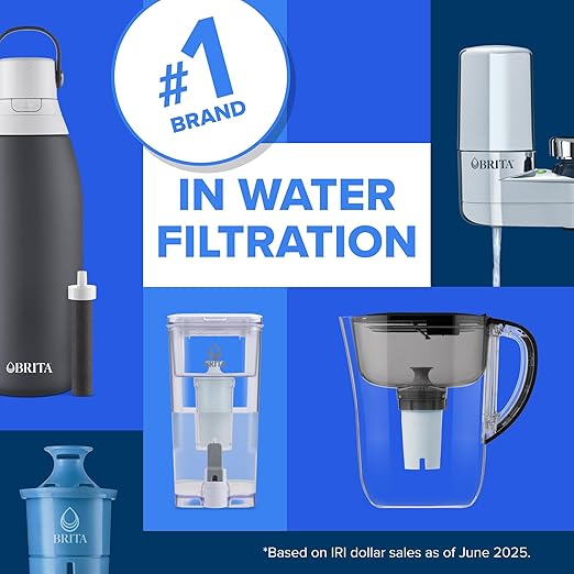 Brita UltraMax Large Water Dispenser with 1 BritaPlus Filter, 27 Cup, White (Package May Vary)