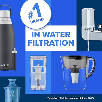 Brita UltraMax Large Water Dispenser with 1 BritaPlus Filter, 27 Cup, White (Package May Vary)
