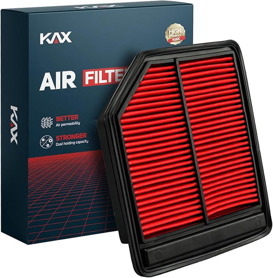 KAX Premium Engine Air Filter, CA10165 Replacement for Honda Civic 2006 2007 2008 2009 2010 2011 L4 1.8L, Advanced Air Filter Media, Increased Acceleration