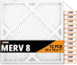 Tiger Tough 14x14x1 Air Filter MERV 8 MPR 600-800, High-Performance Pleated HVAC AC Furnace Filter Replacement for Home, 12-Pack