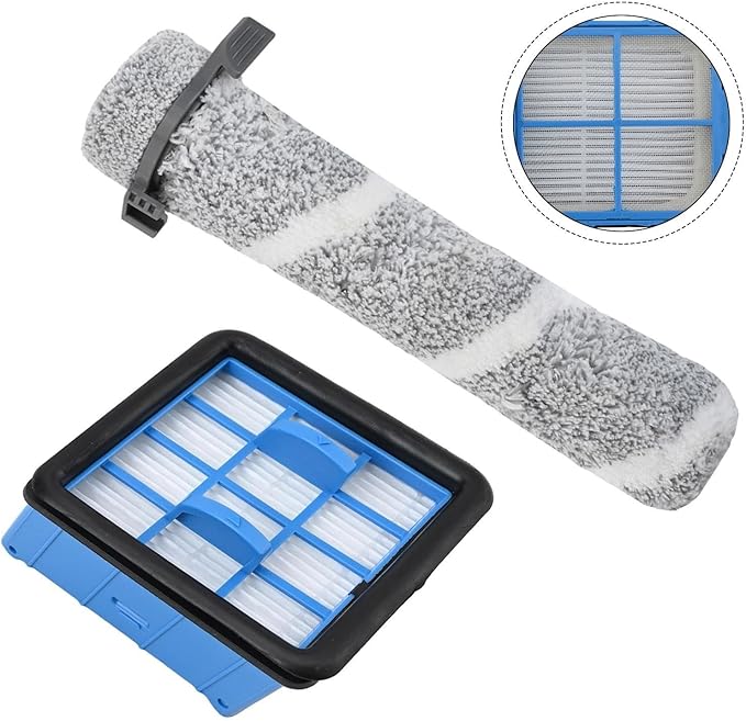 Replaceable Roller Brush Filter for CrossWave for Omni for force Edge,Washable & Reusable Floor Scrubber Replacement Part, for Wet Dry Vacuum Models(C)