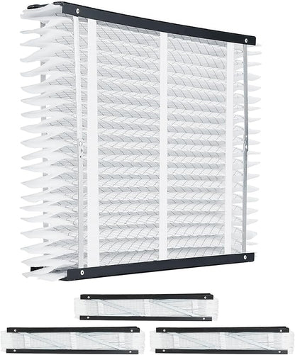 VEVOR 20x25x4 Furnace Air Filter, MERV 11 Pleated HVAC AC Replacement, Electrostatic 12-Month Air Cleaner, 4-Pack (Actual Size: 20.47x25.20x3.98 in), for Improving Home Indoor Quality