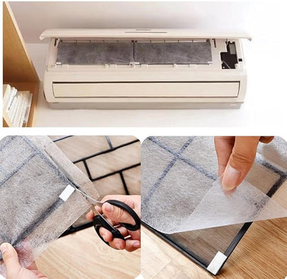 10 Pack Mini Split Air Conditioner Vent Filters Cover Anti-Dust Secondary Air Cleaning Filter for Home Air Conditioners Vents Air Purification Wall Mounted A/C Unit Heat Pump Heater