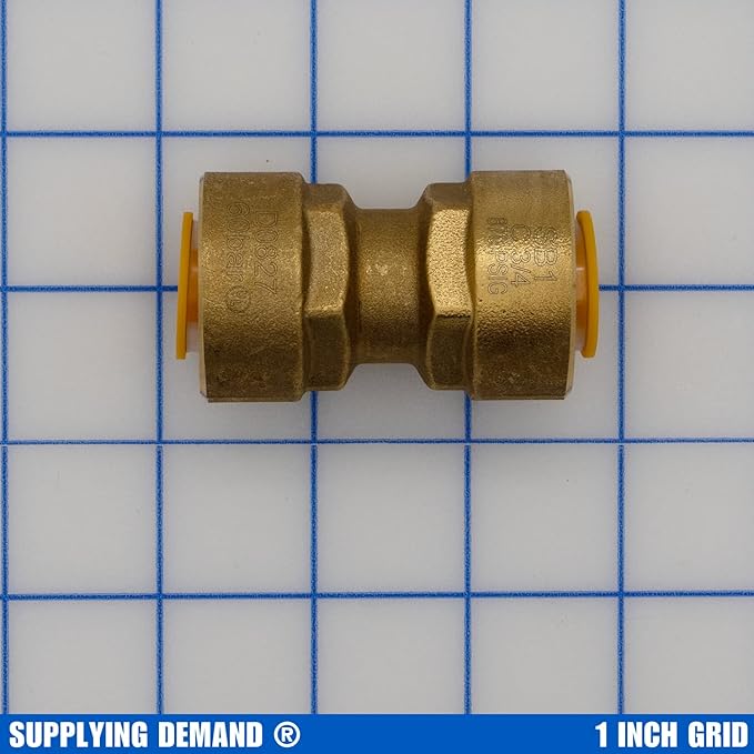 Supplying Demand SB1 3/4 Inch Quick Connect HVAC Brass Coupler Fitting