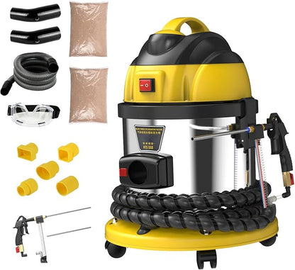 Walnut Blaster Cleaner, HTS558 Automotive Engine Intake Pipe Valve Cleaning Machine, Automotive Engine Carbon Remover, Valvetronic System Walnut Powder Sand Carbon Deposits Cleaner