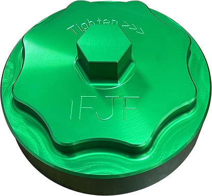iFJF 68065612AA Fuel Filter Housing Cover Cap Replacement for 2011-2024 Ram 6.7L 2500 3500 4500 5500 2010 DODGE RAM 2500 3500 PICKUP DODGE RAM 4000-5000 Cummins Diesel Engine Billet Aluminum (Green)