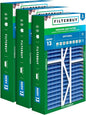Filterbuy 16x25x5 Air Filter MERV 13 Optimal Smoke & Allergy Defense (3-Pack), Pleated HVAC AC Furnace Filters for Amana, Coleman, Goodman, Maytag, York, and More (Actual Size: 15.38 x 25.50 x 5.25)