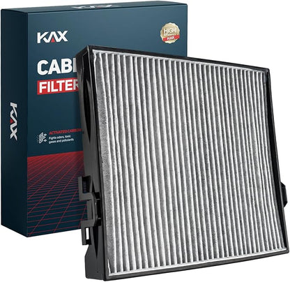 KAX Cabin Air Filter with Activated Carbon, CF10745 Replacement for Subaru Forester 2003 2005 2006 2007 2008, Passenger Compartment Air Filter, Filter Up Dust Pollen, 200% Longer Life