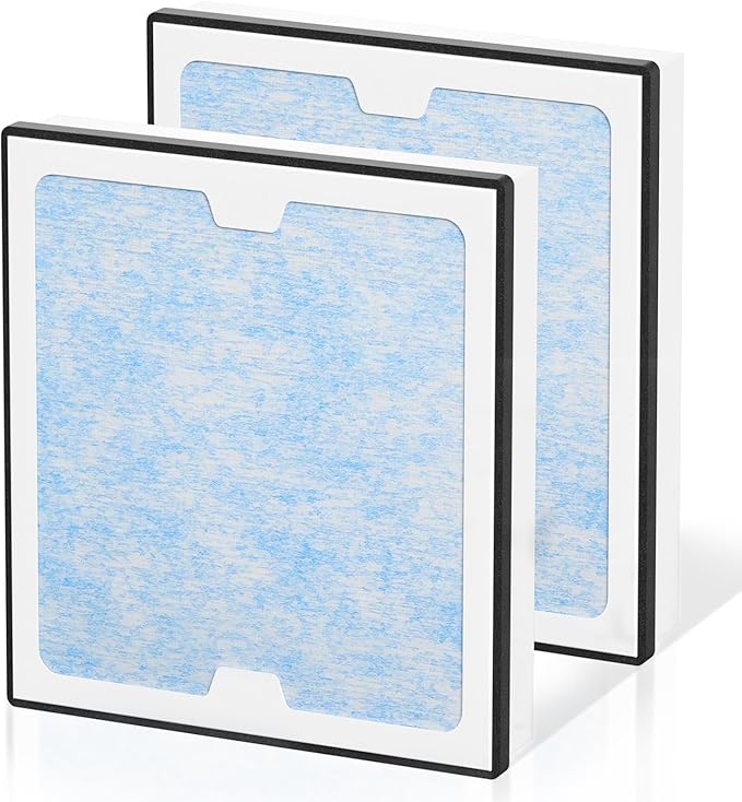 HEPA 550 Filter Replacement for AlorAir CleanShield HEPA 550 Air Scrubber, 17.2 x 15.3 x 2 in Activated Carbon HEPA Filter, 2 Pack