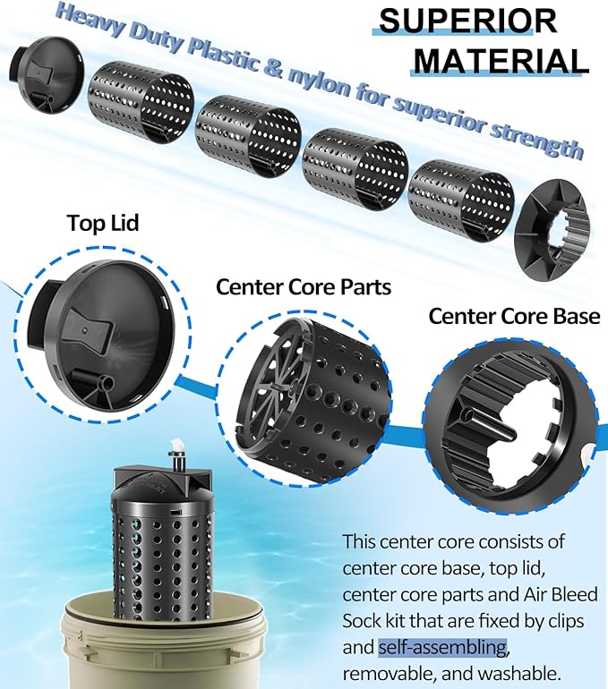 LAIKOU 59053800 Center Core Replacement Part for Clean & Clear RP Filter CC 150, 175 and 200 Square Feet EC- 160317 160318 CCRP150 CCRP200 Pool and Spa Cartridge Filter Part