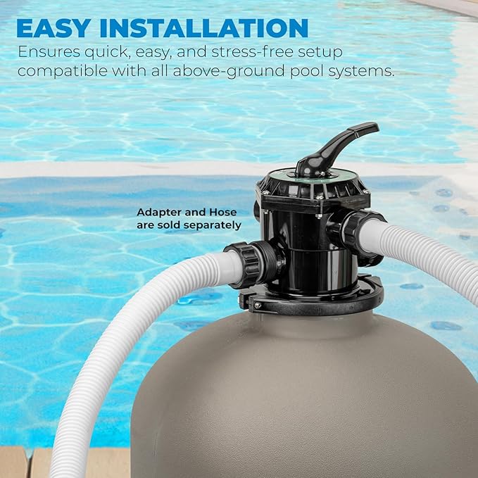XtremepowerUS 19" InGround Above Pool Sand Filter System For Swimming Pool Up To 24,000 Gallons