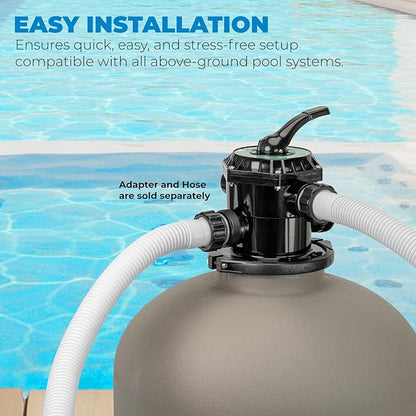 XtremepowerUS 19" InGround Above Pool Sand Filter System For Swimming Pool Up To 24,000 Gallons