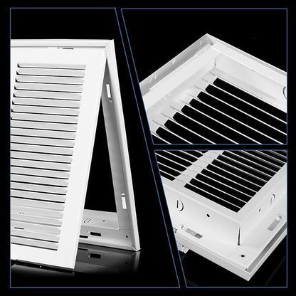 14x14 Return Air Grille [Duct Opening Size],Return Air Vent Cover for Wall Or Ceiling,Steel Return Air Filter Grilles Removable Face/Door for 1 Inch Filters (14"W x 14"H [Duct Opening])