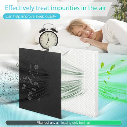 4 Pack Upgraded Air 108 Filter Replacement, Compatible with Oreck AirInstinct 75, 100, 108, 150, 200 Air Purifiers, Includes 4 Filters and 8 Carbon Fiber Pre-Filters