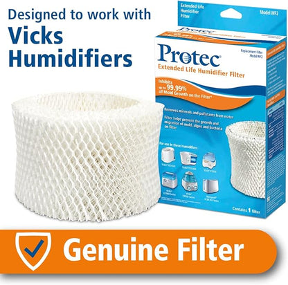 ProTec Humidifier Filter Replacement, Wicking, Pack of 3 – Replacement Filter Works with Vicks Cool Mist Humidifiers and Other Models