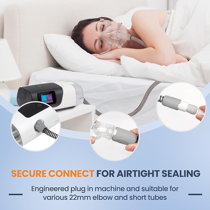 Improved Version Climate Line Air Hose & Water Chamber Compatible with Airsense 11 and Aircurve 11 Only, Comes with 52 PCS CPAP Filters - IDEAR Reusable CPAP Supplies Replacement Great-Value Bundle