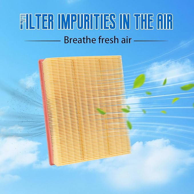 Engine Air Filter DS7Z-9601A Compatible with Fits 2015–2024 Ford Edge, 2013–2020 Fusion, 2013–2020 Lincoln MKZ, 2019–2023 Nautilus, 2016–2017 MKX