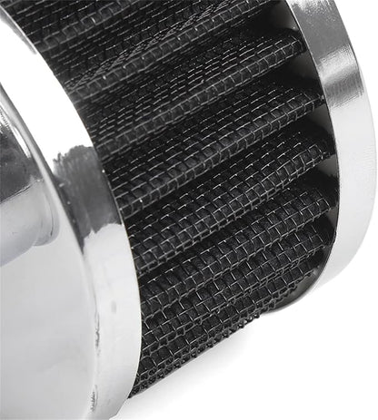 MUGE RACING 23mm Car Air Filter Universal Cold Air Intake Filter High Flow Vent Valve Cover Breather Filter (Black)