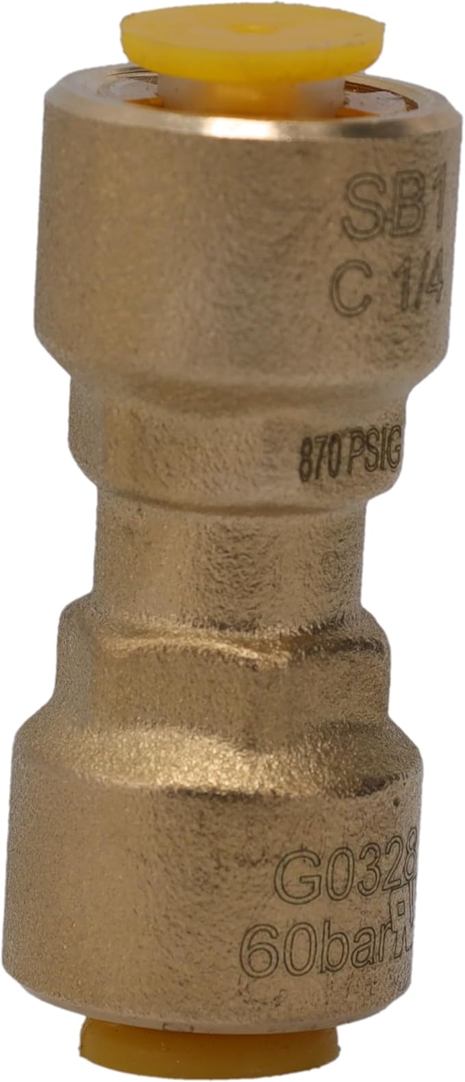 Supplying Demand SB1 1/4 Inch Quick Connect HVAC Brass Coupler Fitting