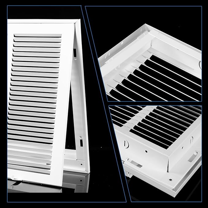 24x20 Return Air Grille [Duct Opening Size],Return Air Vent Cover for Wall Or Ceiling,Steel Return Air Filter Grilles Removable Face/Door for 1 Inch Filters (24"W x 20"H [Duct Opening])