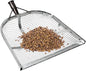 Leaking Soil Shovel Filter Stainless Steel Sieve 4mm/6mm/8mm/12mm Mesh Sifting Shovel for Sifting Corn Kernels Gardening Farm Chicken Coop and Goat Stall Multipurpose Dustpan (Sliver-8MM)