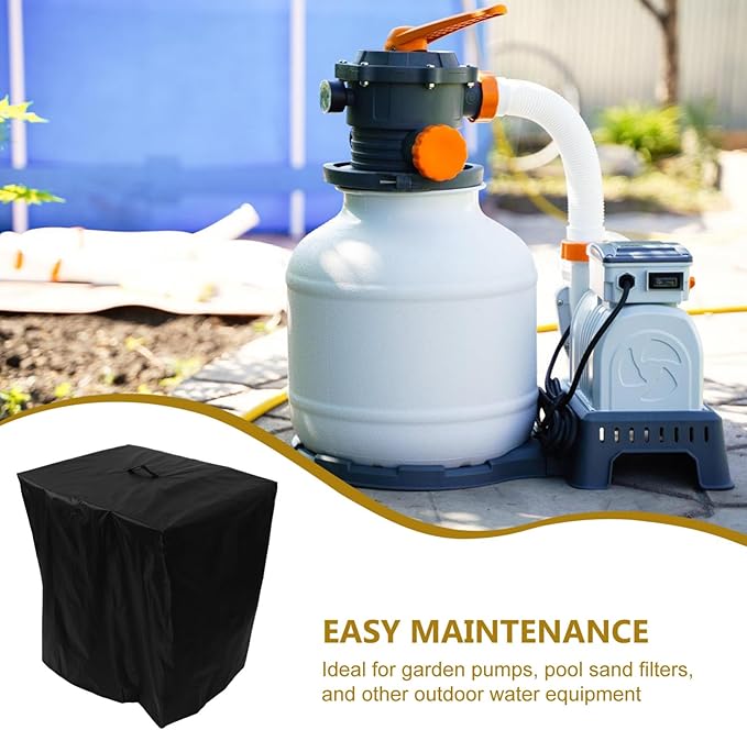 Alasum Pool Pump Cover Protective Cover for Outdoor Filter Pumps Easy Installation for Use Weather-Resistant