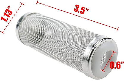 Xiaoyztan Aquarium Filter Cover,0.63 Inch / 16mm Stainless Steel Aquarium Filter Intake Cover,Shrimp Filter Guard Metal Fish Tank Filter Intake Strainer,Pack of 1