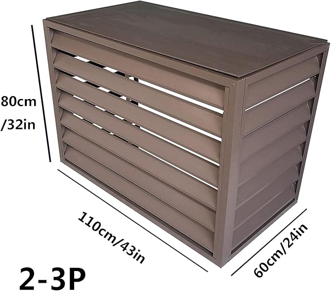 Outdoor air conditioning fence, multifunctional air conditioning privacy screen, outdoor air conditioning hidden protective cover, sturdy and durable,easy to install,suitable for gardens and balconies
