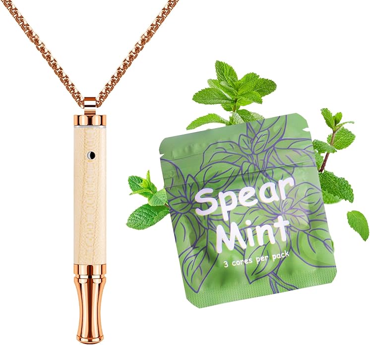 ASTOFLI Adult Quit Smoking Breathing Necklace: Adjustable Air Inhaler Stop Smoking Aids Fidget for Stress Anxiety Relief Smokless Inhaler - Air Outlet Breathing Necklace to Quit Smoking and Vape