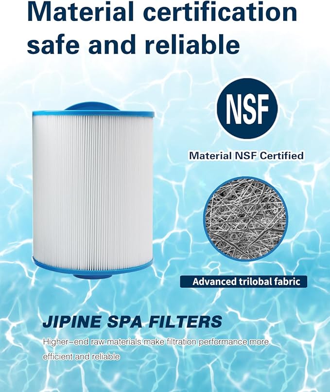 PAS50SV Hot Tub Filter Replaces Artesian Spa Filter, Magnum AR50, PAS50SV-F2M, 6CH-502, FC-0311,06-0006-12,Master Deluxe M60506,Baleen AK-90161,Excel Filters XLS-604 Spa Filter, 2 Pack