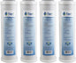 Tier1 5 Micron 10 Inch x 2.5 Inch | 4-Pack Whole House Carbon Block Water Filter Replacement Cartridge | Compatible with Pentek EP-10, 42-34373, 155531-43, CB-25-1005, MAXETW-975, Home Water Filter