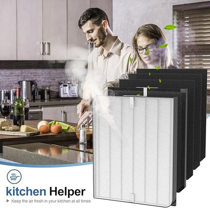14 Pack 3500 Replacement Filters for Air Doctor 3000 Series Air Purifier, Fits 3000, 3500, 3500i, Includes 2 Efficiency + 4 VOC Units and 8 Pre-Filters