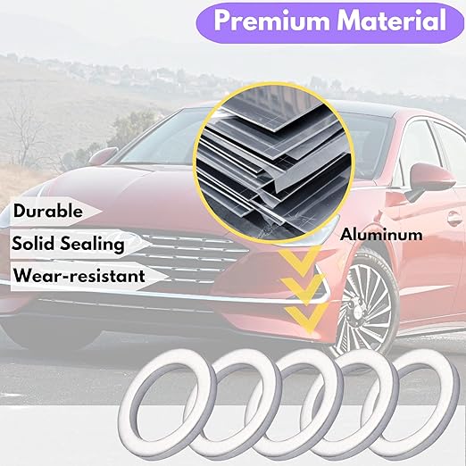 Oil Drain Plug Gasket Replacement for Hyundai Kia Oil Crush Washers Seals 21513-23001 (M14-HYUNDAI)