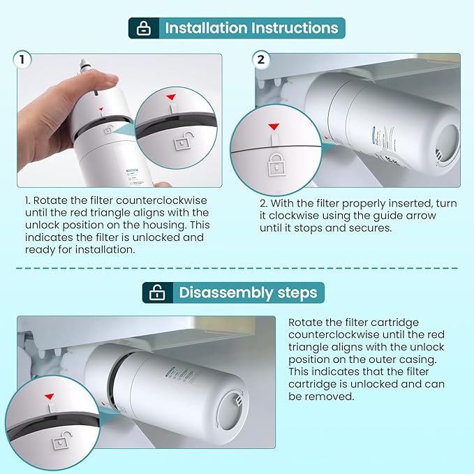 Dropology EDRARXD1 Refrigerator Water Filter Replacement Compatible with EDRARXD1, Filter A, EDRARXD1B, W11569863, WHRARXD1, Water Filter (Pack of 2)