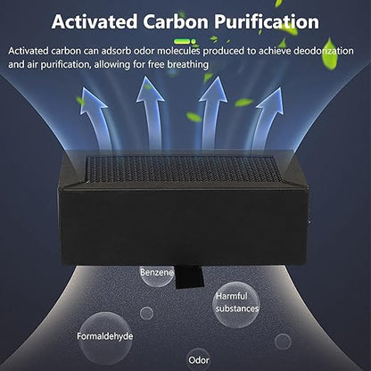 2PCS 3D Printer Activated Carbon Air Filter Cartridge For Bambu Lab X1C/P1P/P1S/X1/X1E, Air Purifier Filter Replacement Easy to Install 3D Printer Accessories Ultra-Absorption for 3D Printing Filament