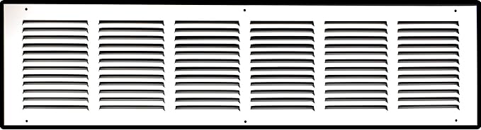 Fits 30x8 Duct Opening | Steel Return Air Grille by Handua | Vent Cover Grill for Sidewall and Ceiling | White | HVAC Cold Air Intake Grille | Outer Dimensions: 31.75"W X 9.75"