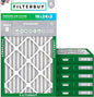 Filterbuy 16x24x2 Air Filter MERV 8 Essential Dust & Allergy Defense (6-Pack), Electrostatic Pleated HVAC AC Furnace Filters Replacement, Made in USA (Actual Size: 15.38 x 23.38 x 1.75)