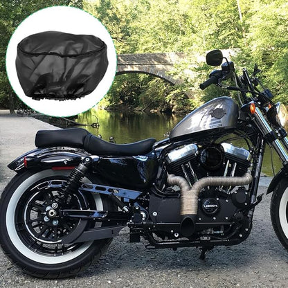 Joyzan Air Filter Protective Cover, Waterproof Universal Cold Intake Cleaner Socker Motorcycle Rain Sock Dustproof Protection Wrap Net Accessories Kit Uniform Micron High Flow Performance Black