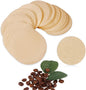 CEYAZYE 200 PCS Round Coffee Filter Paper, 56 mm Disposable Coffee Filters, Moka Coffee Pot Filter for Espresso Machine Portafilter Moka Pot, Quality Material Paper Fiber Heat Resistance