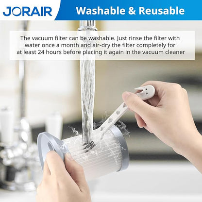 2156A Replacement Vacuum Filter Compatible with Bissell Zing 2156, 2156A, 2156E,1665, 16652, 1665W Zing Bagless Canister Vacuum Cleaner, Compare to Part 1613056, 4 Pack