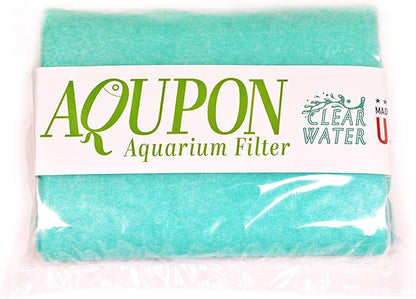 Aquarium Polishing Filter Pad 100 Micron - Ultimate Media Pads - Cut to Fit 24" by 36" - for Fish Tanks, Aquaculture, Hydroponics - USA Manufacturer (1 Pack)