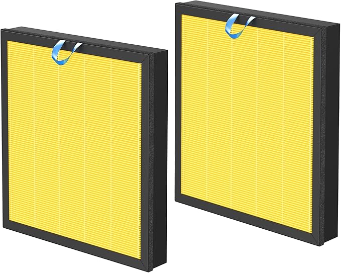Vital 100S Pet Care Replacement Filter Compatible with LEVOIT Vital 100S and 100S-P Air Purifier, Vital 100S-P Pet Care Filter for Vital 100S-RF-PA, LRF-V102-YUS, 2 Pack, Yellow