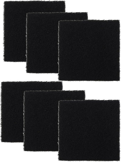6 Pack Activated Carbon Filters Compatible with Hakko Xytronic Aoyue Smoke Absorber, 5 1/8 Inch x 5 1/8 Inch Solder Extractor Filter