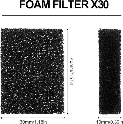 30pcs Pet Fountain Replacement Filter, Cat Drink Water Filter Replace Foam Filter Pet Fountain Foam Filter Compatible with PETKIT Eversweet 3 Pro