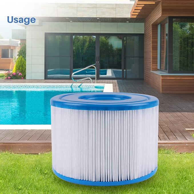 F4Y- PLF-INTS1 Pool Filter Replacement Compatible with All Pure Spas Models Including 28403E, 28407E, 28443E, 28453E, 28421E, 28423E, 28413E, and 28453E Filter Cartridges (1 Pack)