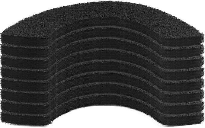 Lubise 8Pcs 0.5in Carbon Filters Compatible with LR 4,Replacement Activated Charcoal Filters for Litter Box Premium Filter,Thickened and Durable,Eliminate Odor and Controls Moisture on Pet's Body
