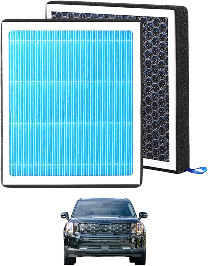 CF12159 Cabin Air Filter With Activated Carbon For Sonata 2016-2019,Nexo 2019-2023;Optima 2016-2020,Cadenza 2017-2019, Telluride 2020-2021,Carnival 2022; G70 2024